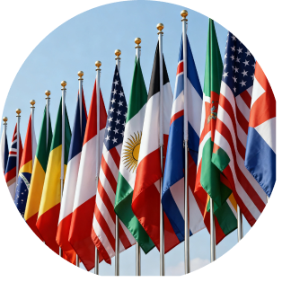 International flags