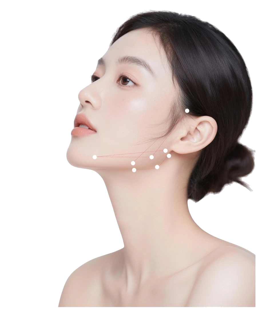 Double chin lifting model