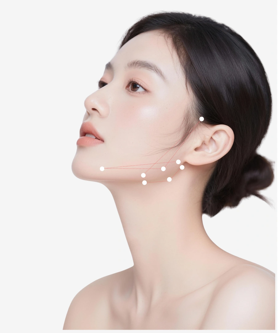 Double chin lifting model