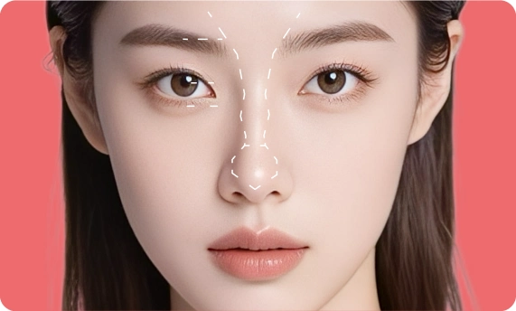 Diamond-cut rhinoplasty
