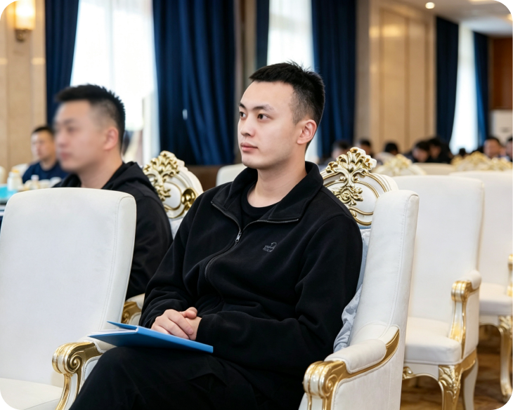 Doctor Wang Jinlong attending an academic conference