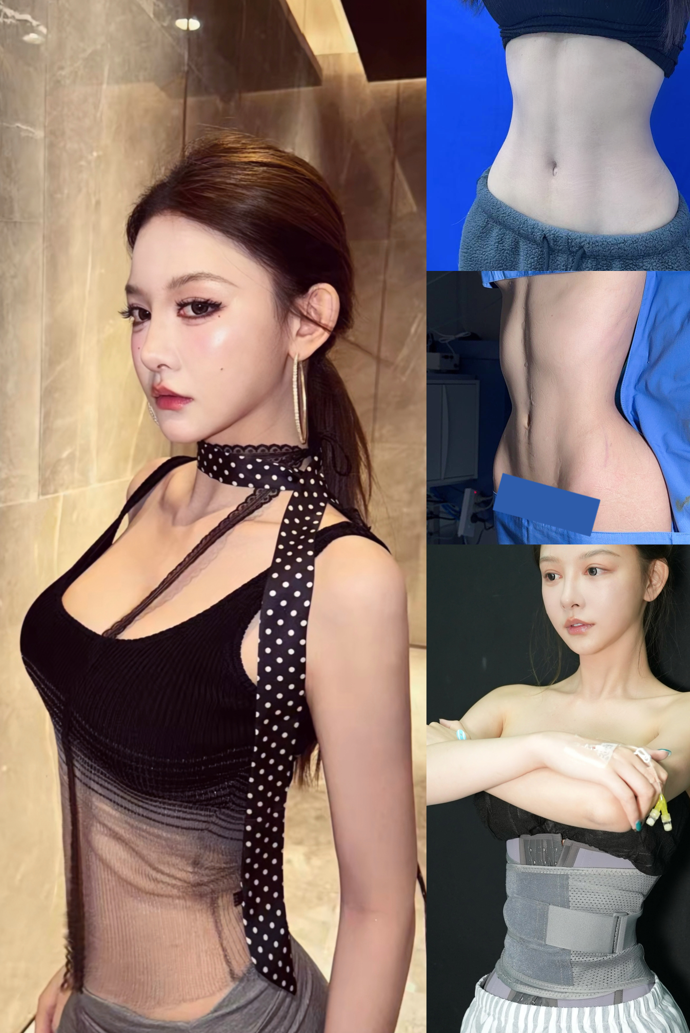 Waist angle detail collage